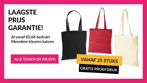 tasjes bedrukken kleine oplage